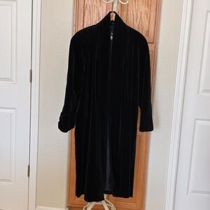 Vintage JS  Collections Black Velvet Opera Coat Petite S